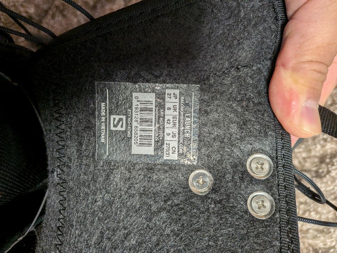 SALOMON スノーボードブーツ ブラック