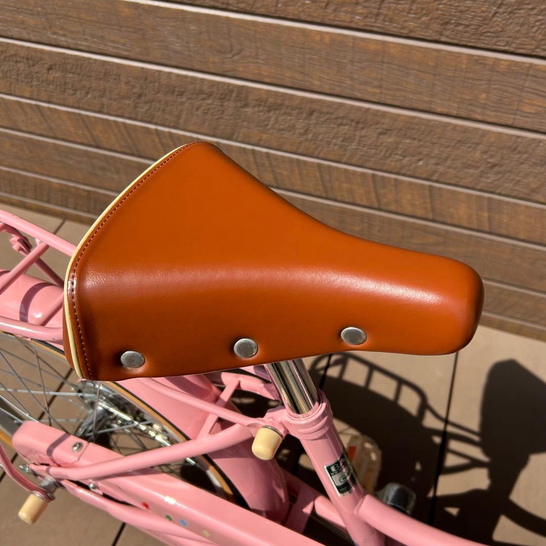 送料込　ブリヂストン HACCHI 子供用自転車 ピンク 18インチ　補助輪付き