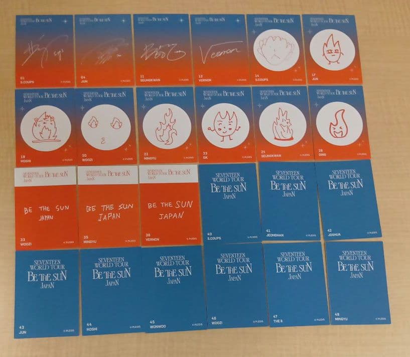 ❶ SEVENTEEN セブチ BE THE SUN トレカ 73枚 まとめ売り