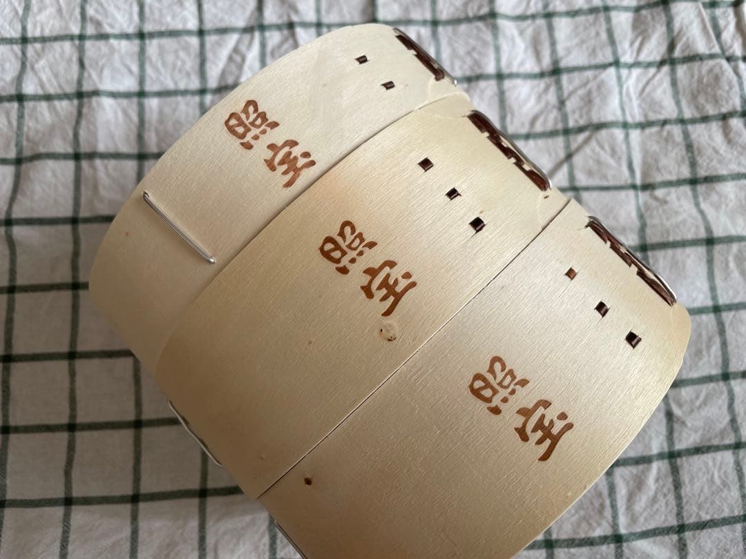 照宝　白木　せいろ　2段蒸し器　蓋付き