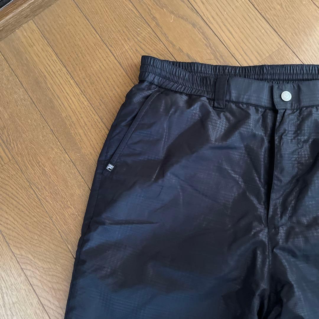 FILA GOLF ゴルフパンツ ブラック ネックウォーマー付き