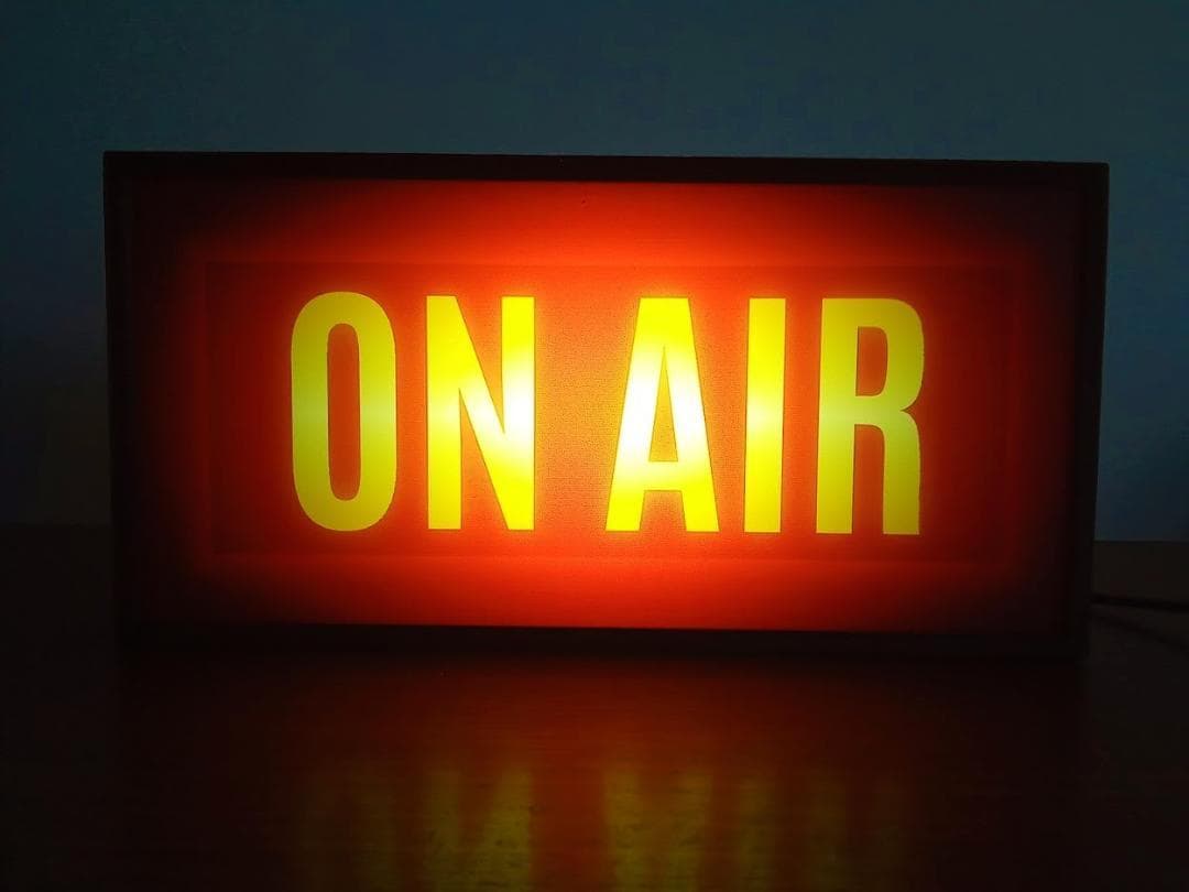 オンエア ON AIR サイン ランプ 看板 置物 雑貨 LEDライトBOX ①