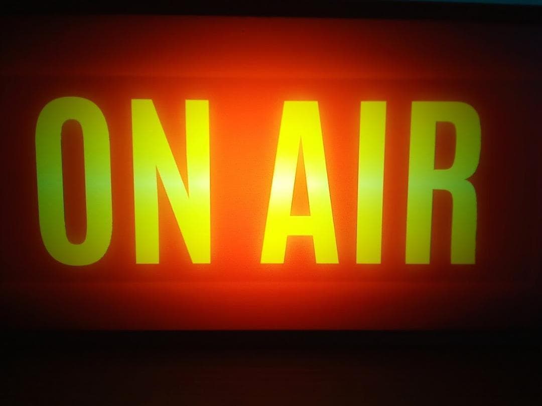 オンエア ON AIR サイン ランプ 看板 置物 雑貨 LEDライトBOX ①