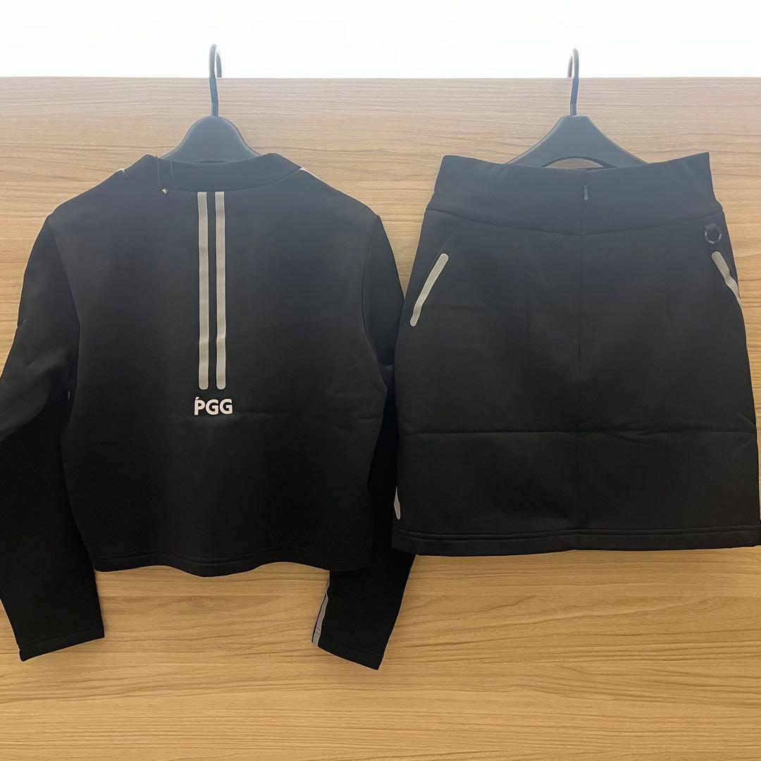 新品★61,600円 PGG パーリーゲイツ セットアップ 上下２枚 黒系 0