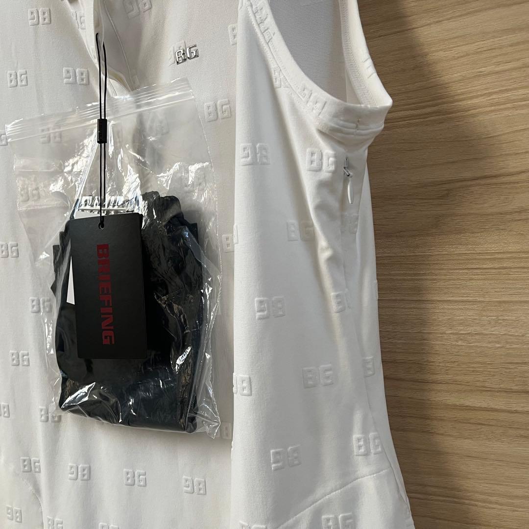 新品★38,500円 BRIEFINGゴルフワンピース ノースリーブスカート白L