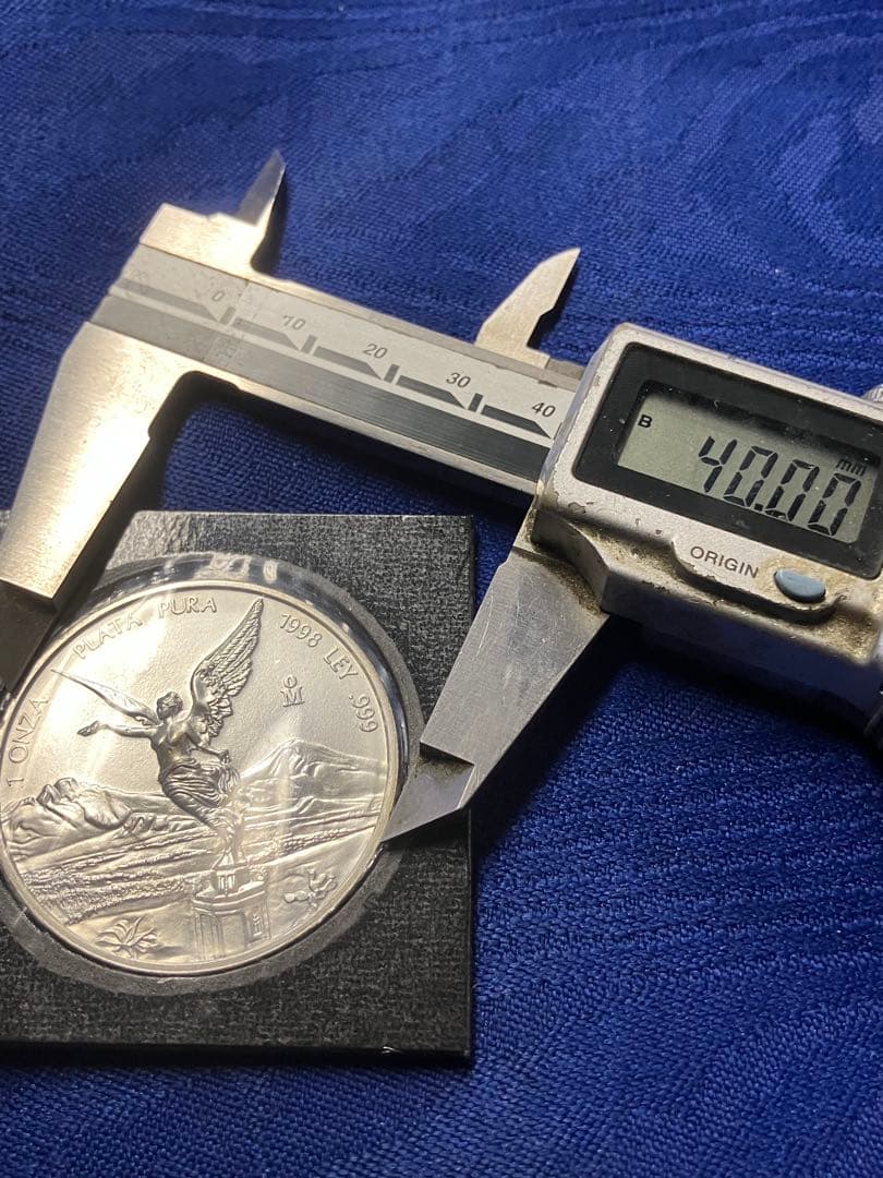 希少1998年 メキシコ 銀メダル 1オンス　リベルタード　独立の天使
