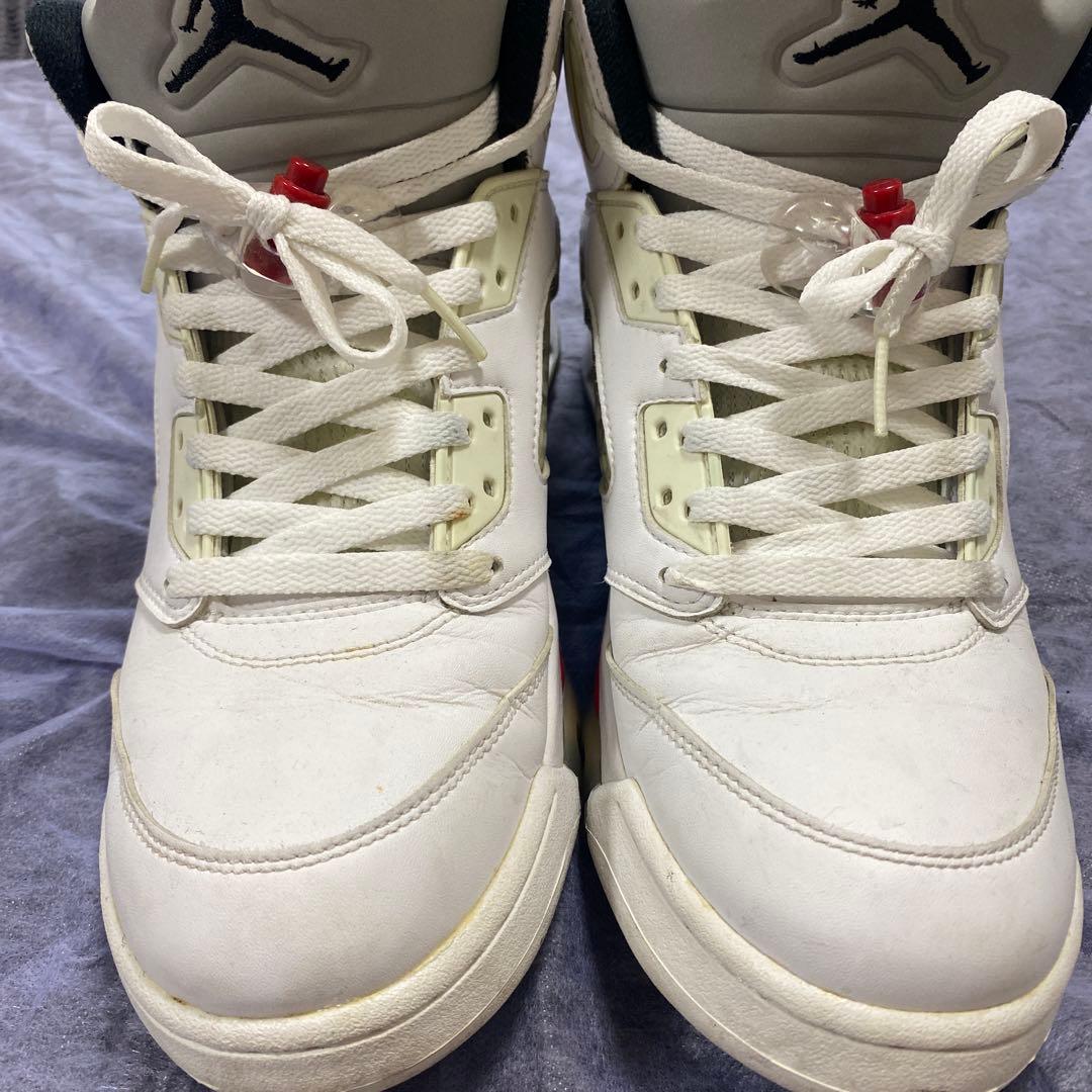 Air Jordan 5 ホワイト supreme サイズ28.5 US10.5