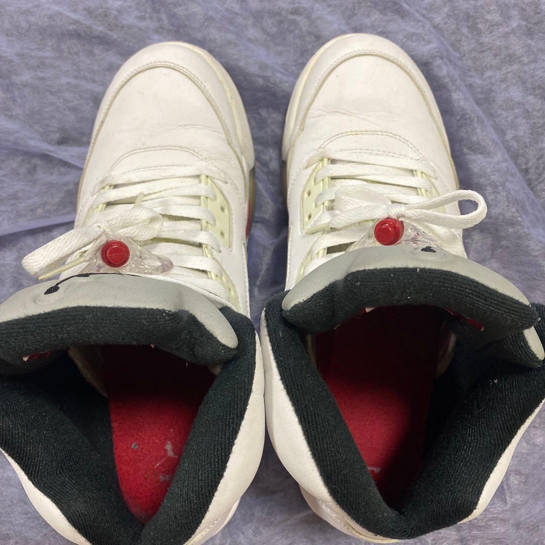 Air Jordan 5 ホワイト supreme サイズ28.5 US10.5