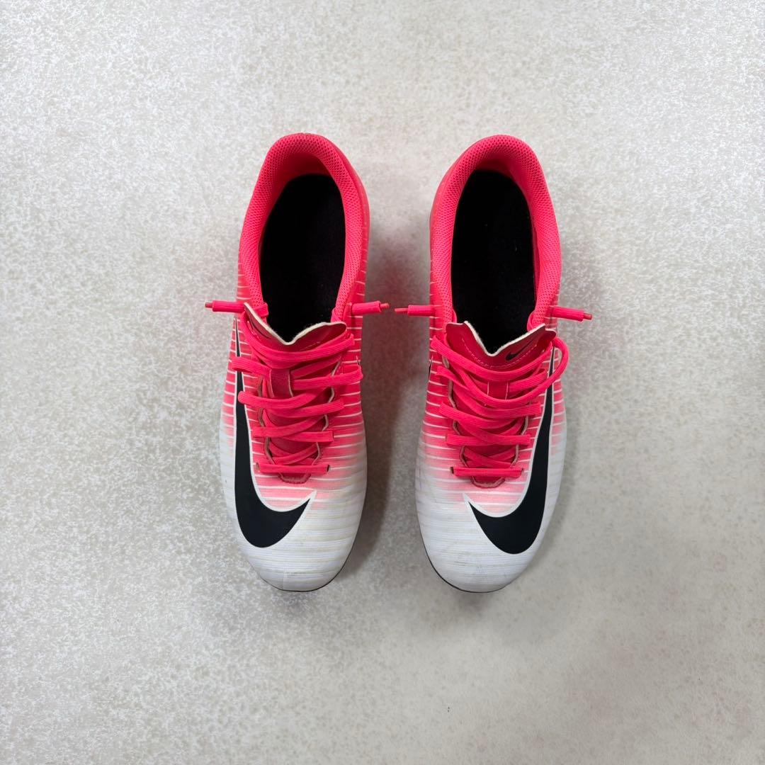 NIKE マーキュリアル サッカースパイク ピンク×ホワイト FG 26cm