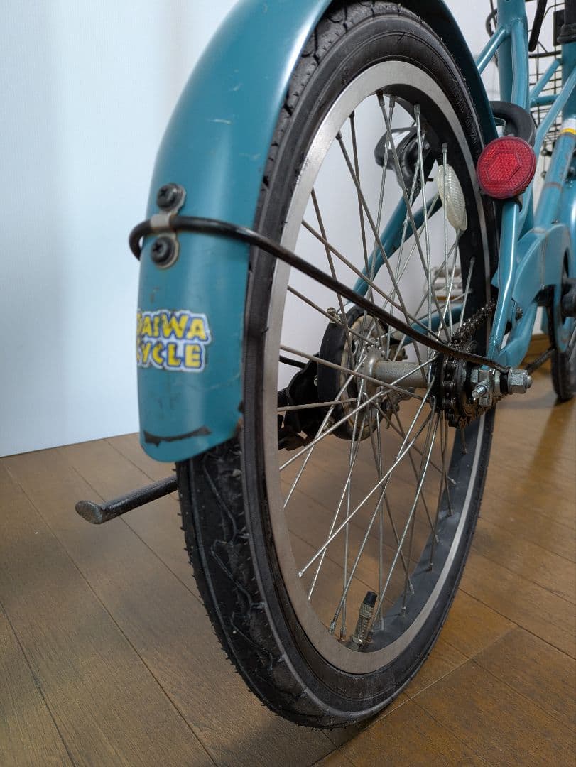 タイヤ前後・ライト新品】DAIWA CYCLE 20インチ 自転車 ブルー