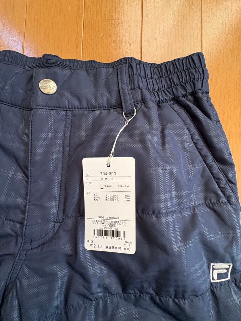【新品未使用】FILA GOLF フィラゴルフ 中綿ブルゾン&パンツ Lサイズ