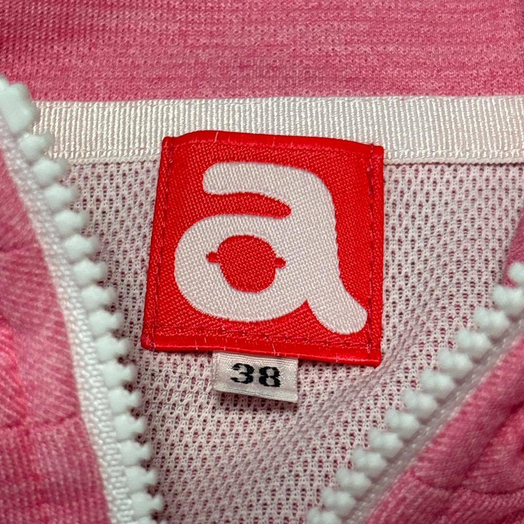 archivio アルチビオ ゴルフウェア　ジップジャケット　38 ピンク　白