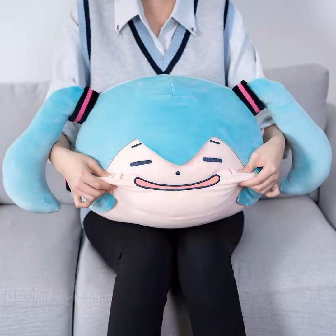 初音ミク　クッション　ぬいぐるみ　特大　mLL