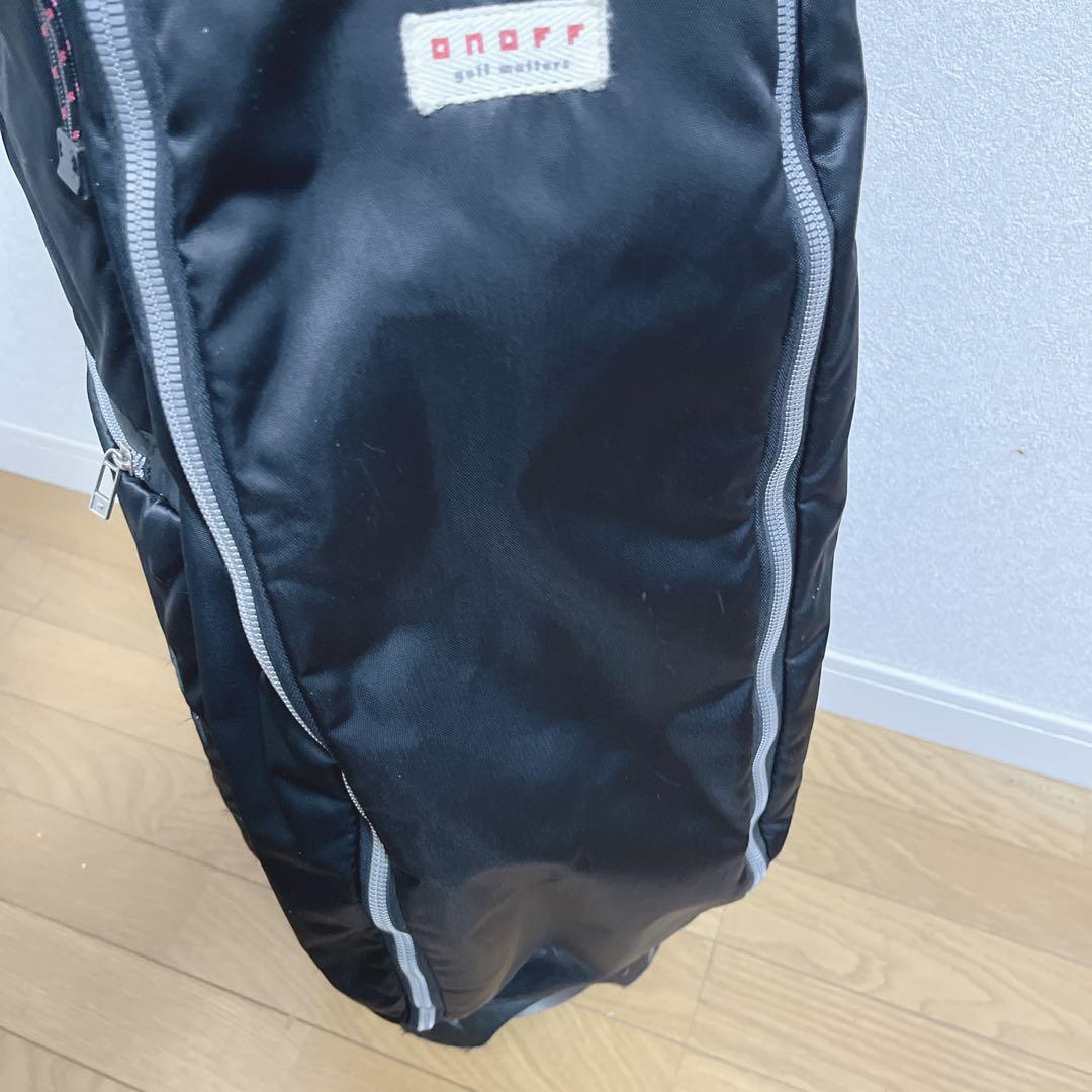K112 onoff オノフ ナイロンツイルブラック キャディバッグ
