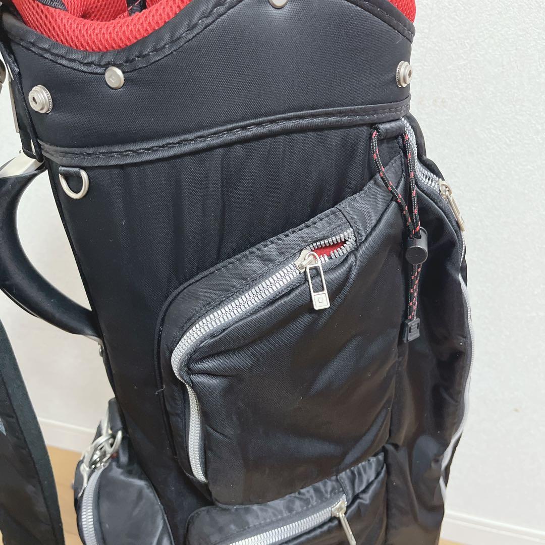 K112 onoff オノフ ナイロンツイルブラック キャディバッグ