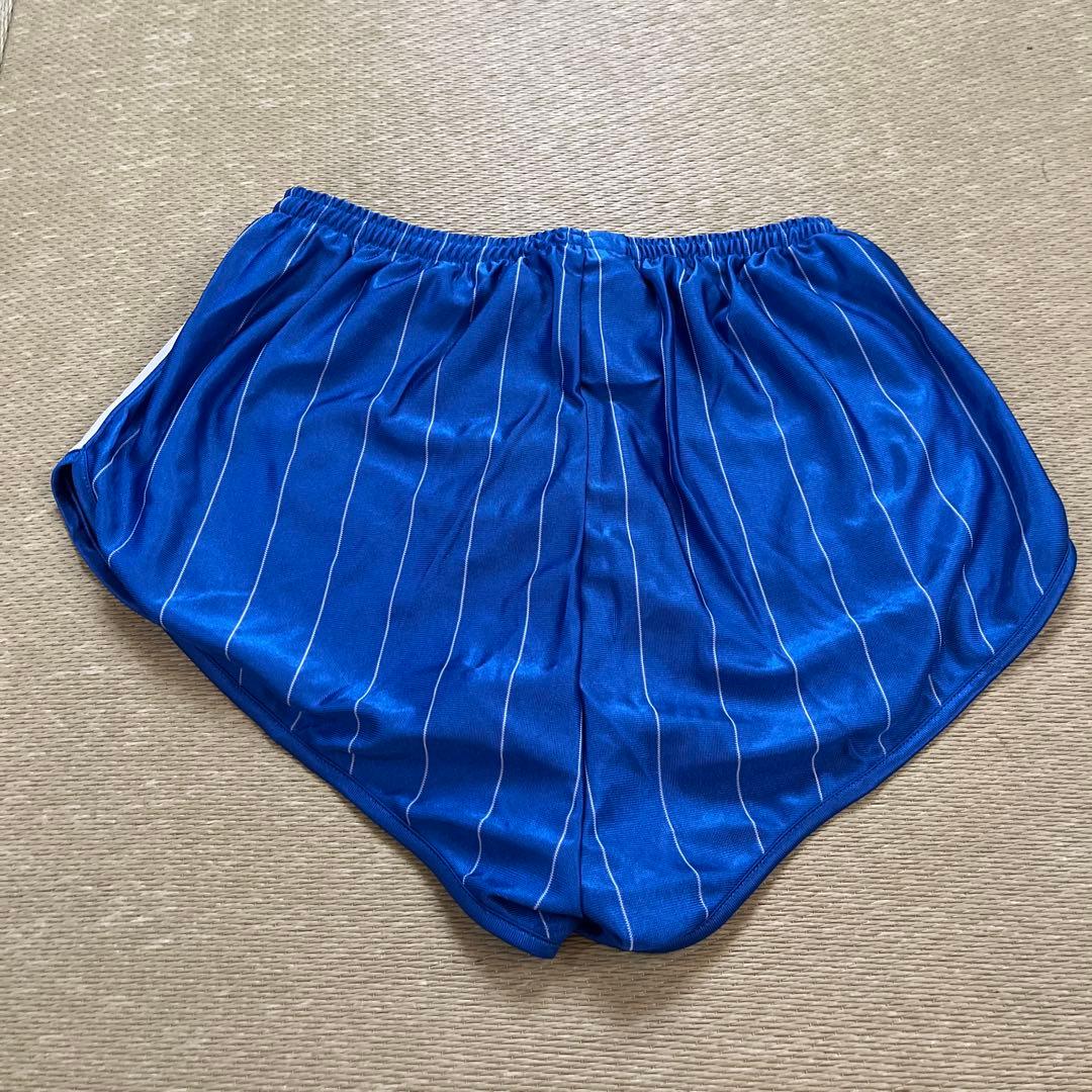 80s adidas デサント ストライプショートパンツ