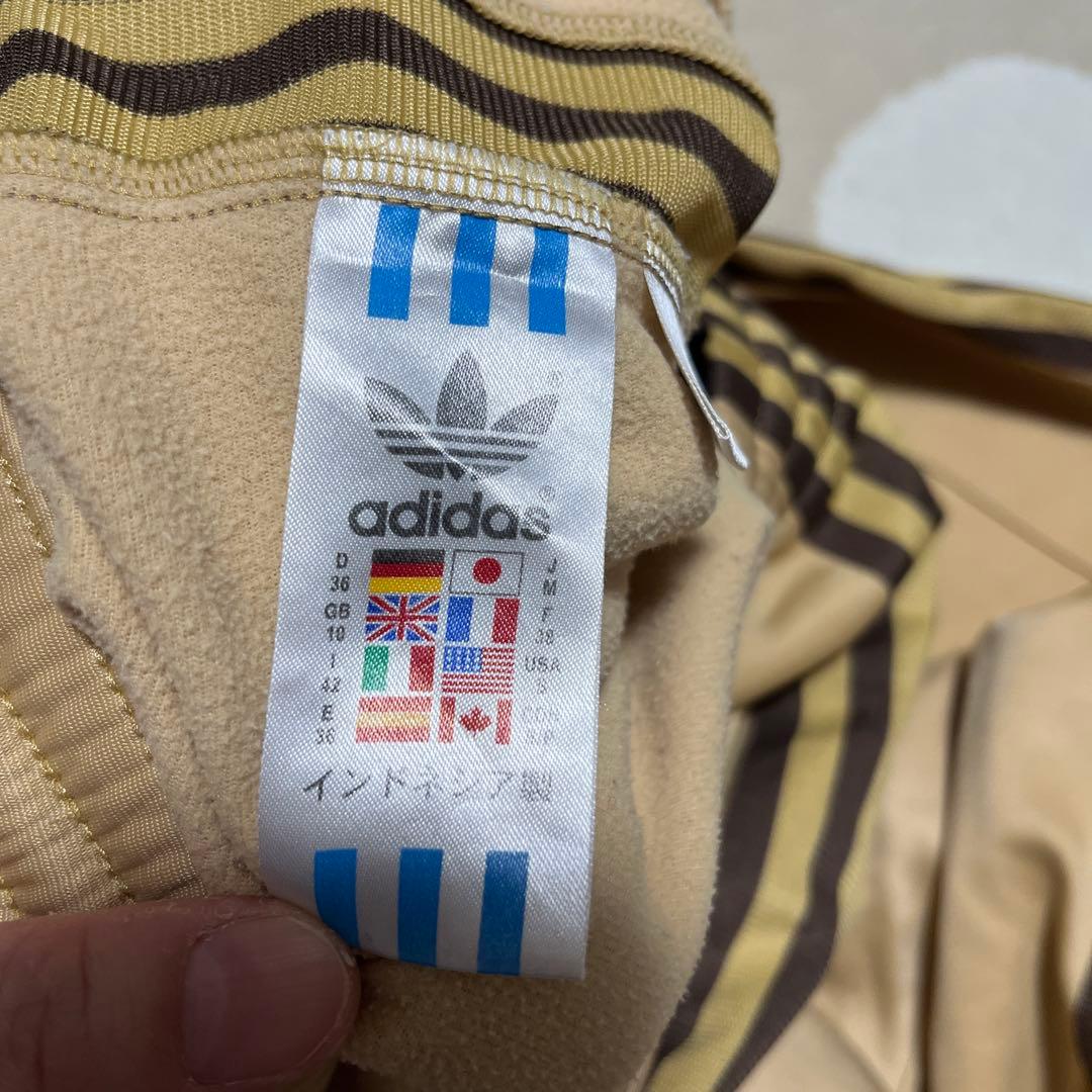 adidas アディダス　ジャージ　パンツ　M ベージュ　ブラウン