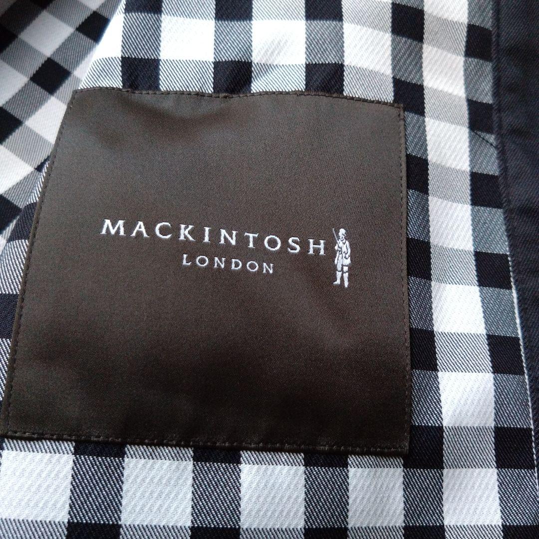 マッキントッシュ ロンドン　裏地ブロックチェック　ダブルフェイス　コート