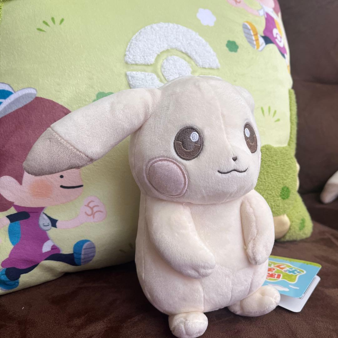 【新品タグ付き】ぽこあポケモン ピカチュウ うすいろ ぬいぐるみ