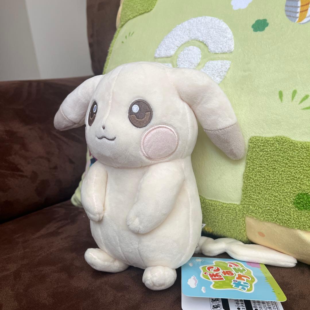 【新品タグ付き】ぽこあポケモン ピカチュウ うすいろ ぬいぐるみ