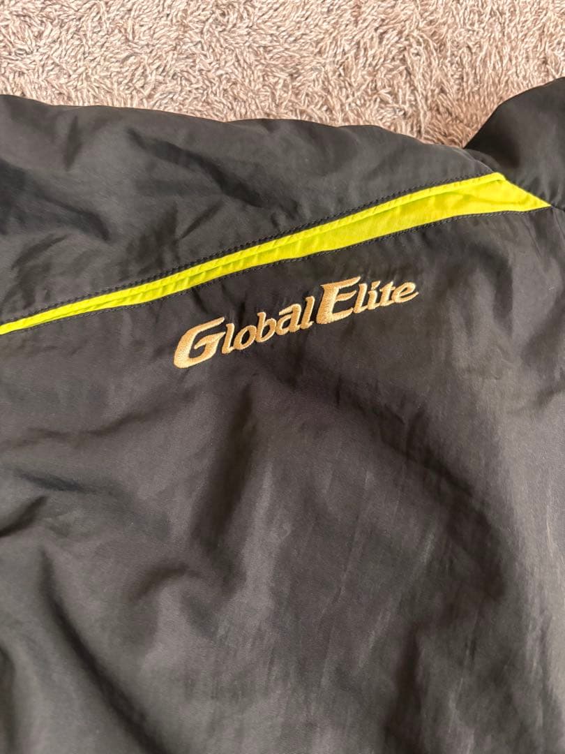 ミズノ Global Elite 黒/黄　セットアップ ウィンドブレーカー