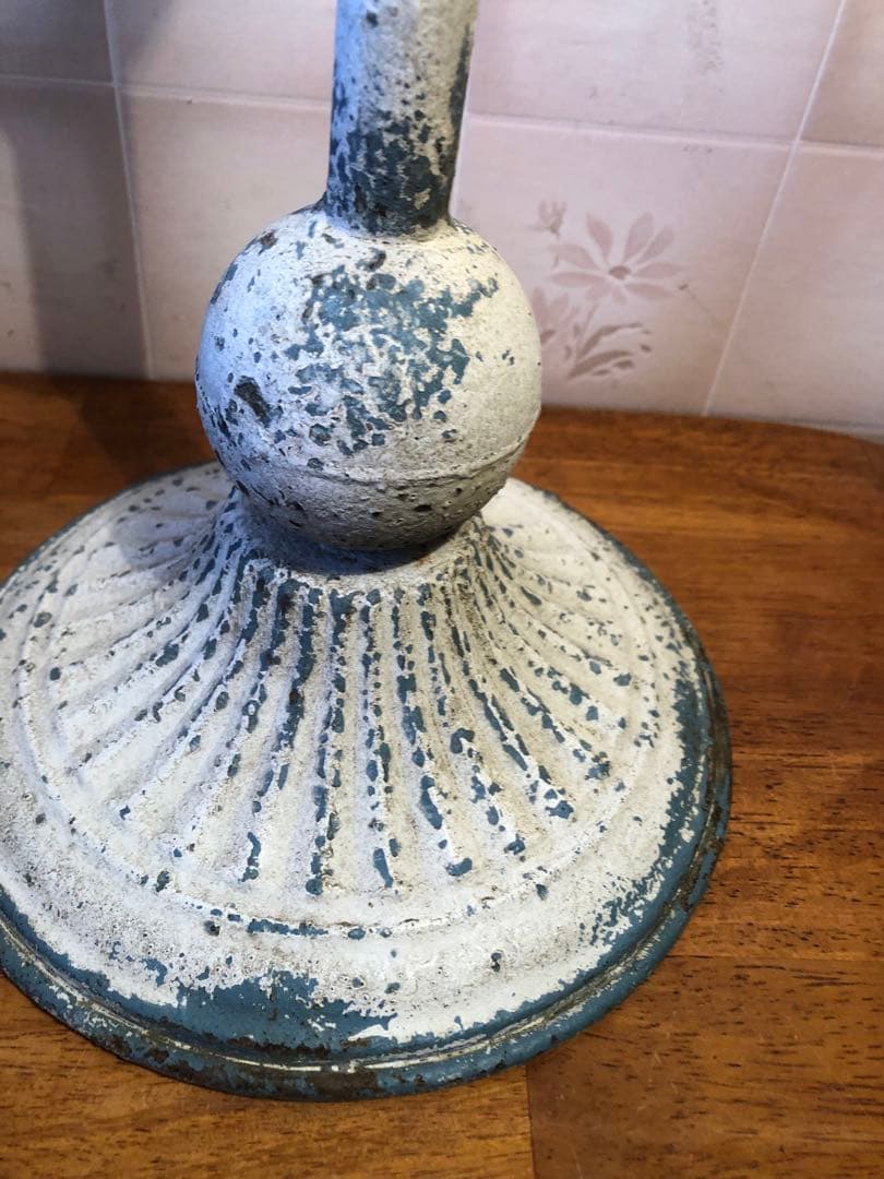 h バードケース　アイアンスタンド　ガーデニング雑貨アンティーク　シャビーシック