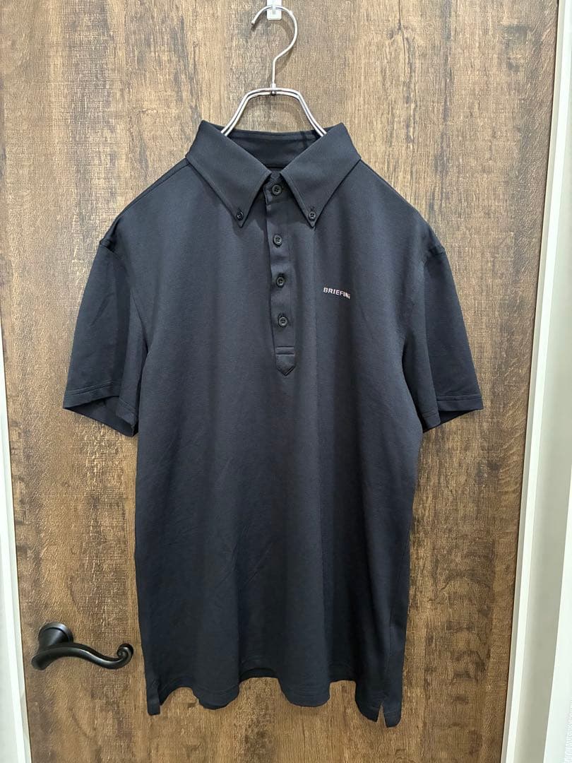 定価19,800円 美品 BRIEFING GOLF ポロシャツ L 黒 日本製