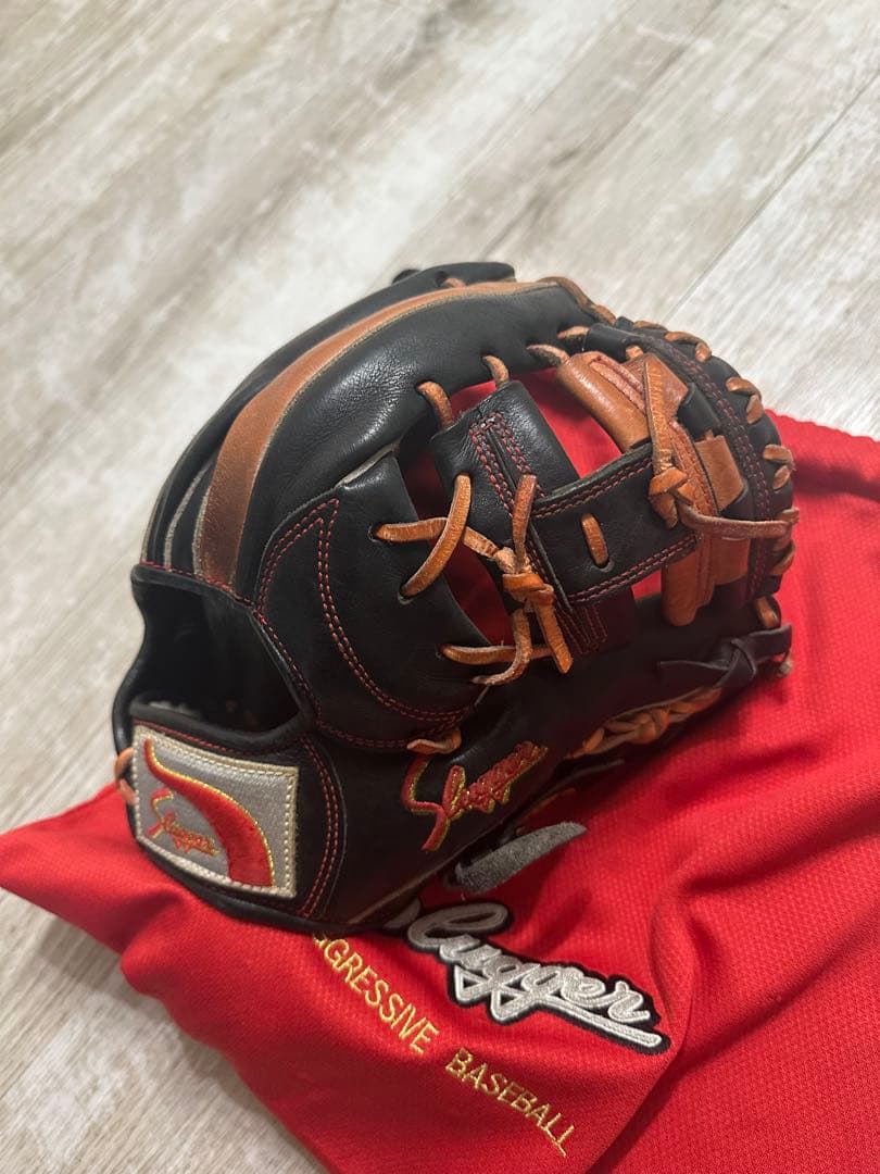 破格 久保田スラッガー 軟式グローブ 収納袋付き
