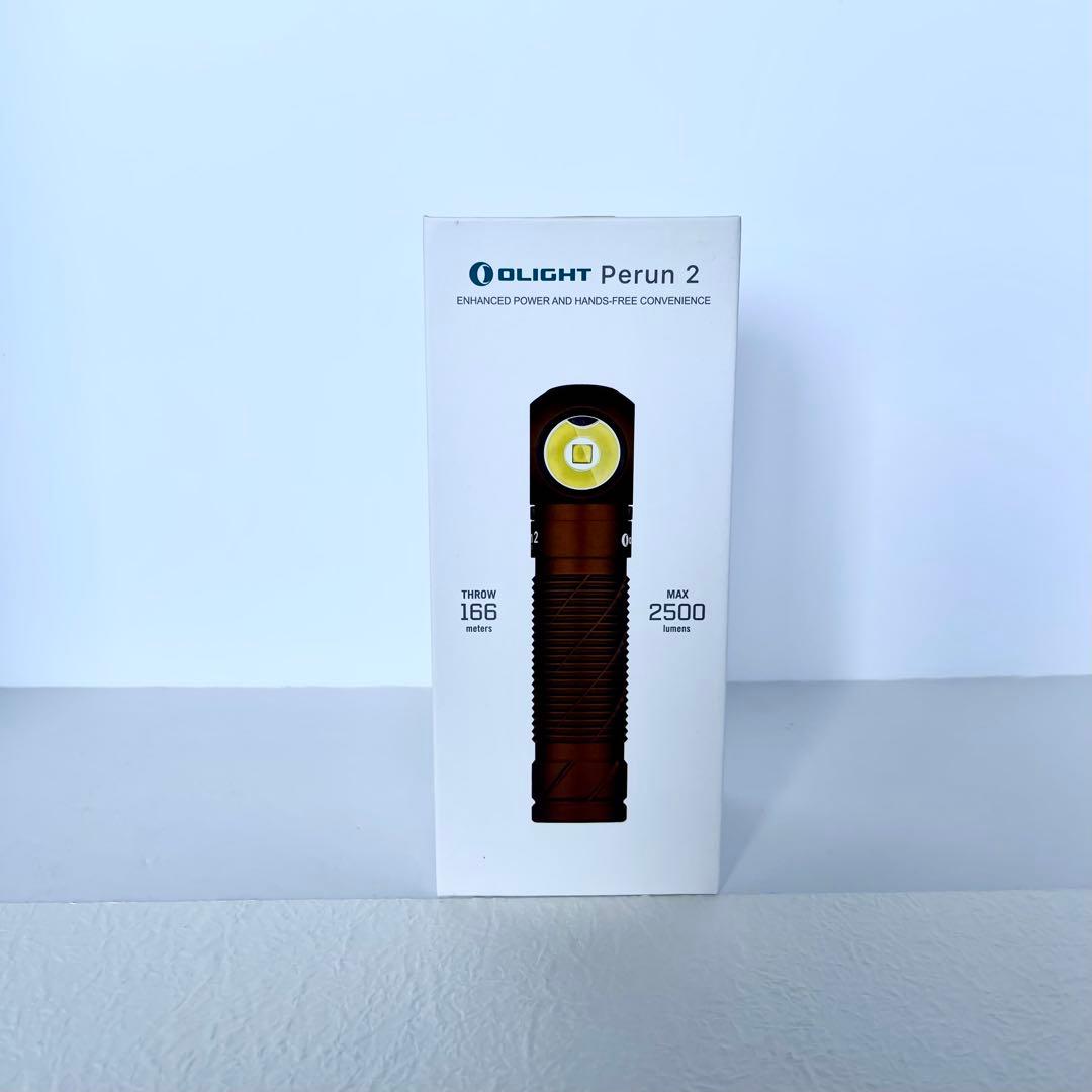 【新品同様】Olight Perun 2 LEDヘッドライト 最大2,500lm
