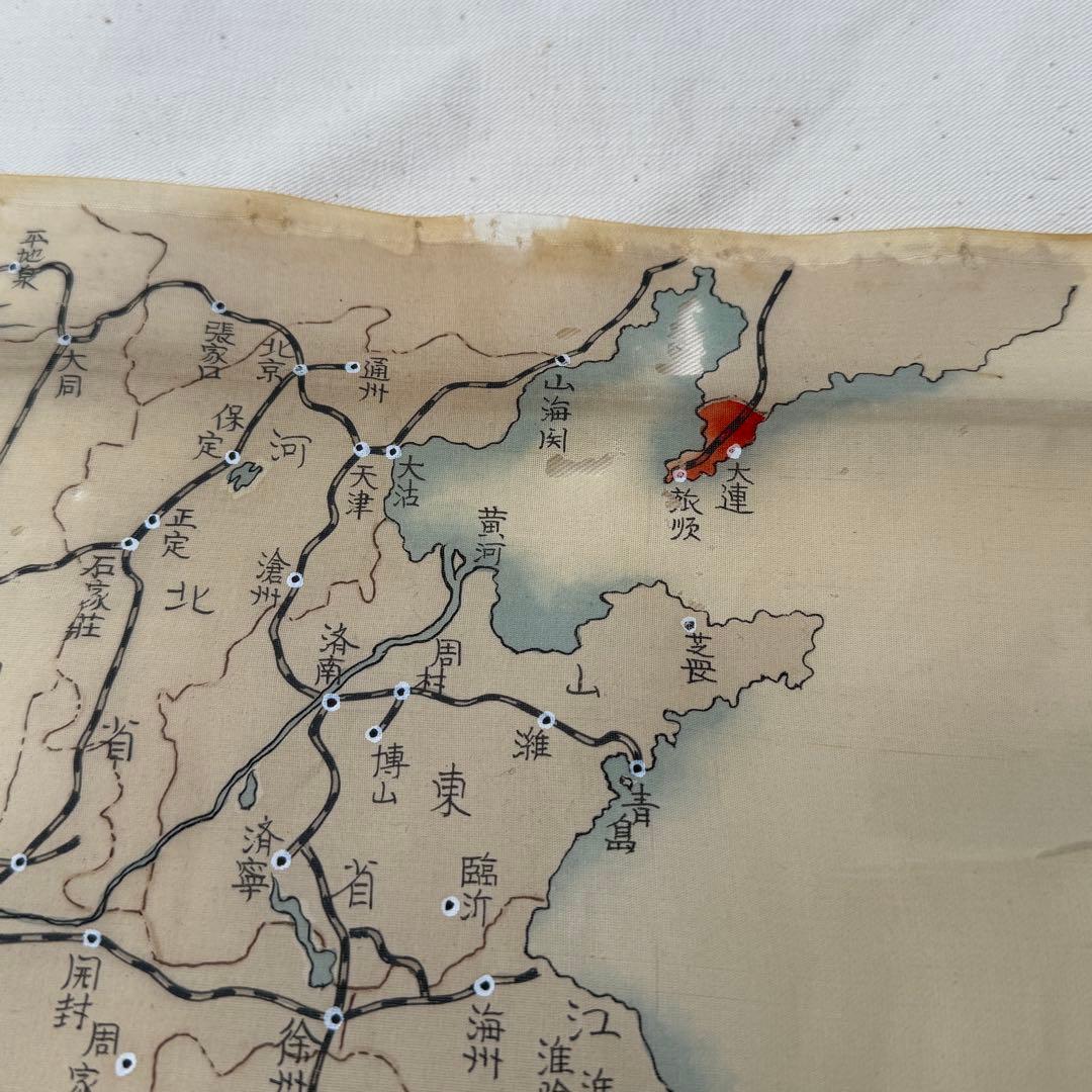 時代 支那事変 光雫作 絹本 旧日本軍 軍隊 ミリタリー 69×36cm