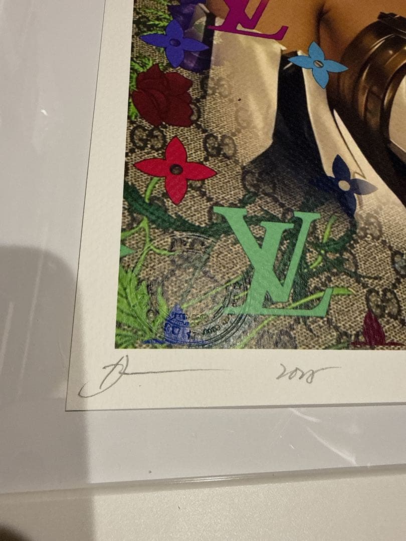 DEATH NYC 現代アート　世界100枚限定 ヴィトン　額装