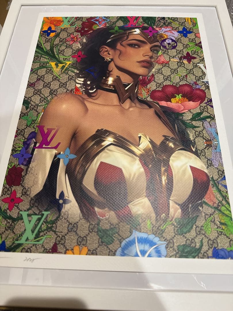 DEATH NYC 現代アート　世界100枚限定 ヴィトン　額装
