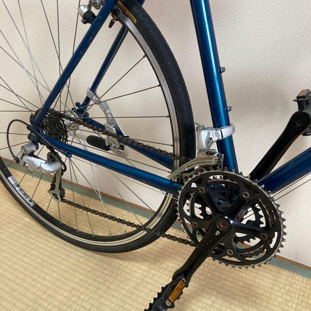 ANCHOR C9 シクロクロス クロモリ ブリヂストン 傷あり 実用車　青緑
