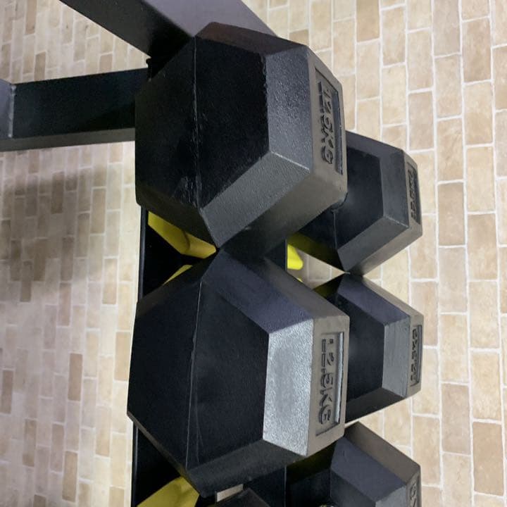 ラバーヘックス  ダンベル　　25kg 2個