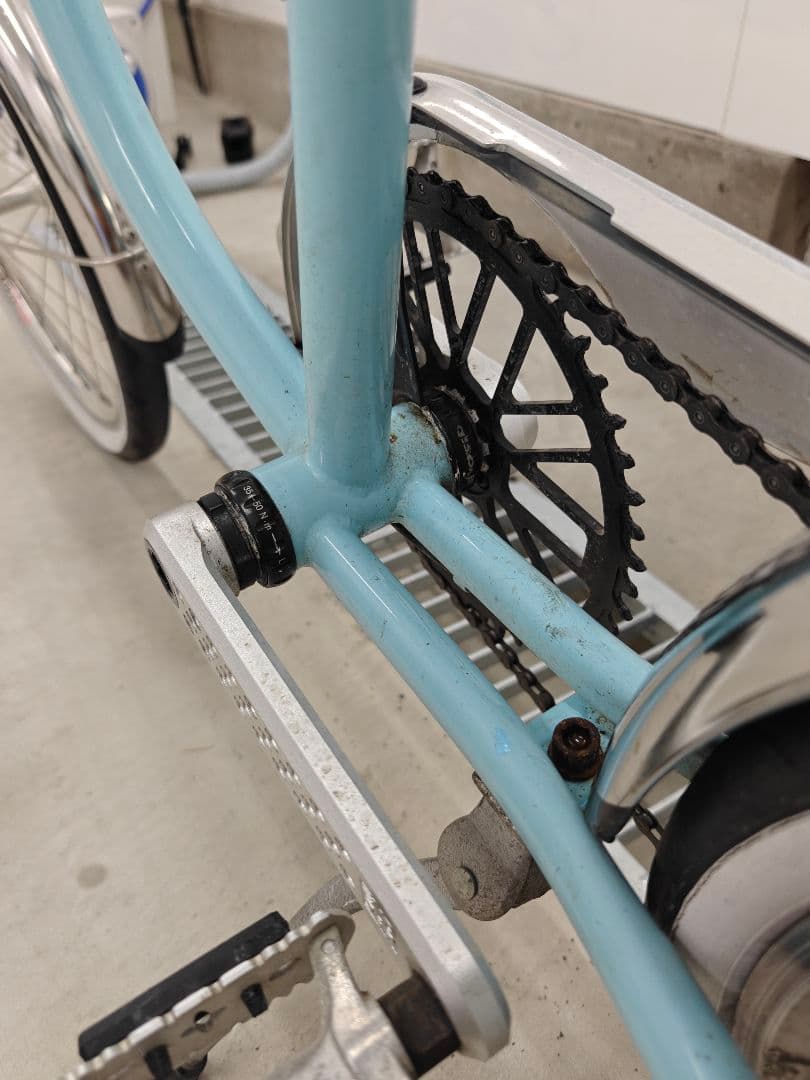 20インチ 406 自転車 m406L 水色 ミニベロ10段変速 ママチャリ