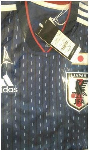 聖獣麒麟入りサッカー日本代表レプリカユニフォーム サイズL アディダス
