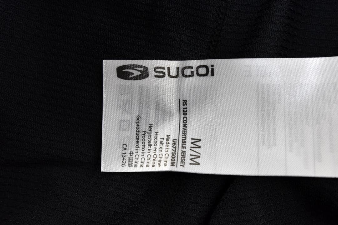 SUGOI RS120 2WAY 長袖ジャージ or 半袖 size:M レッド