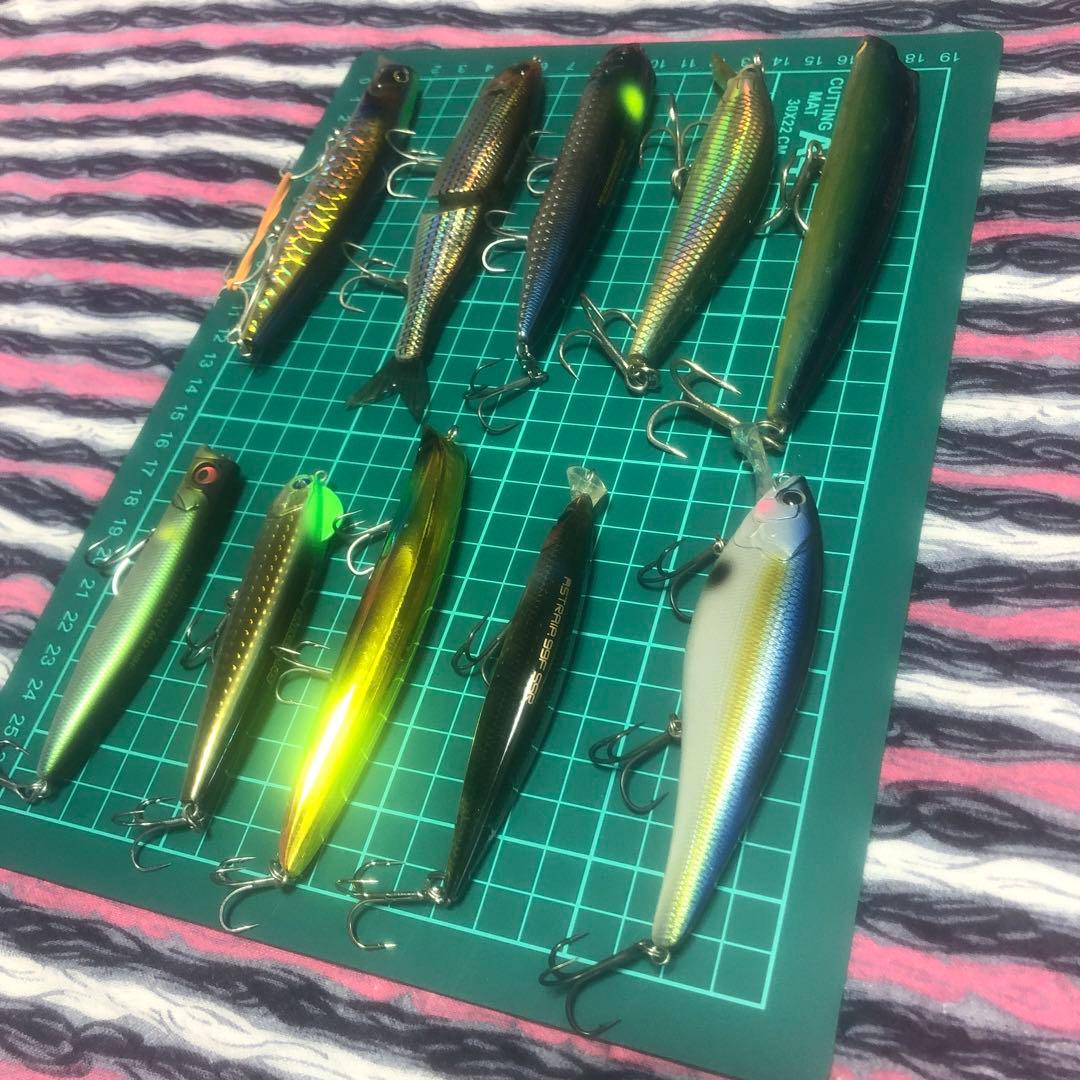 シーバス ルアー いろいろ10個セット　トップからビッグまで　バラ売り不可