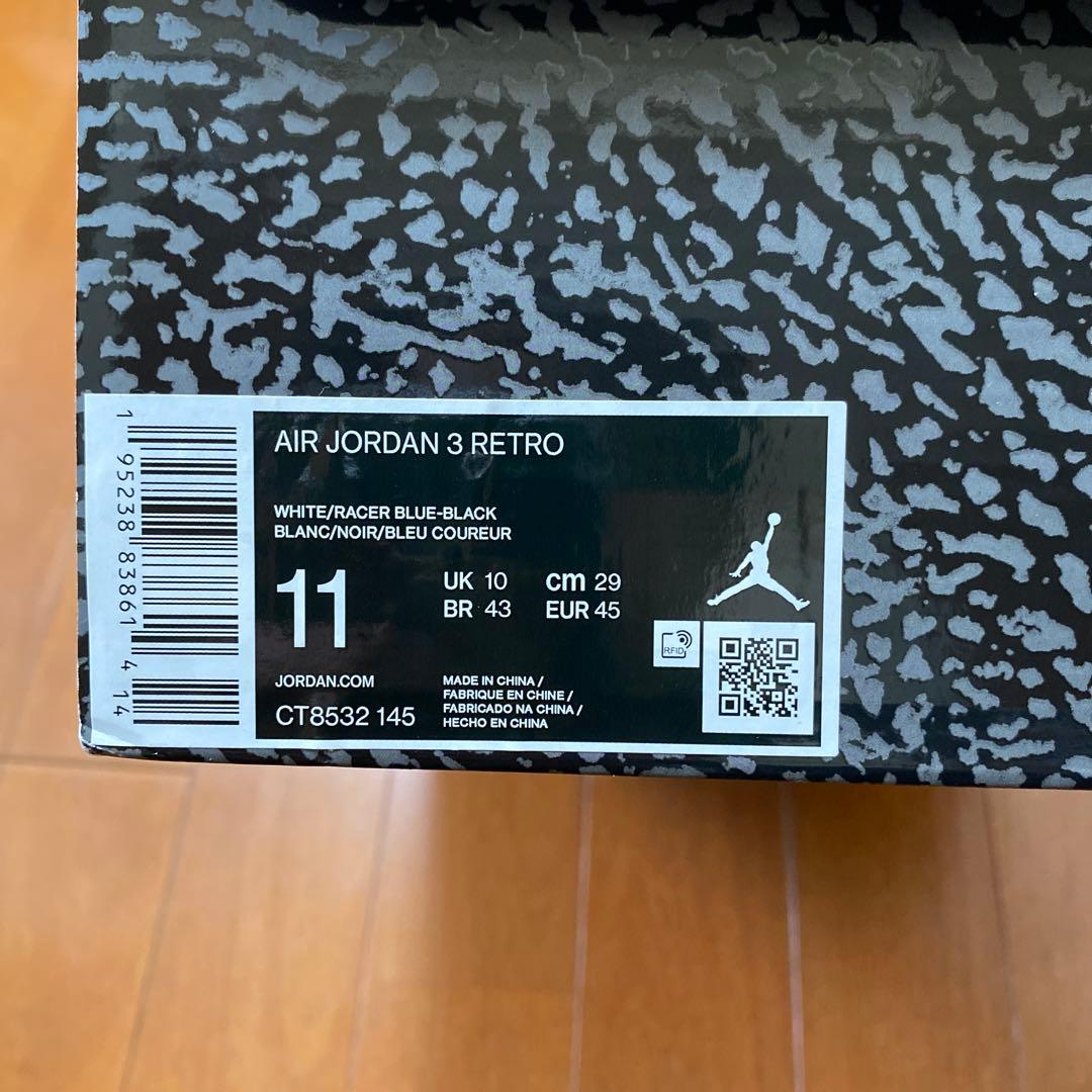 シューズ(男性用) 29cm NIKE AIR JORDAN 3