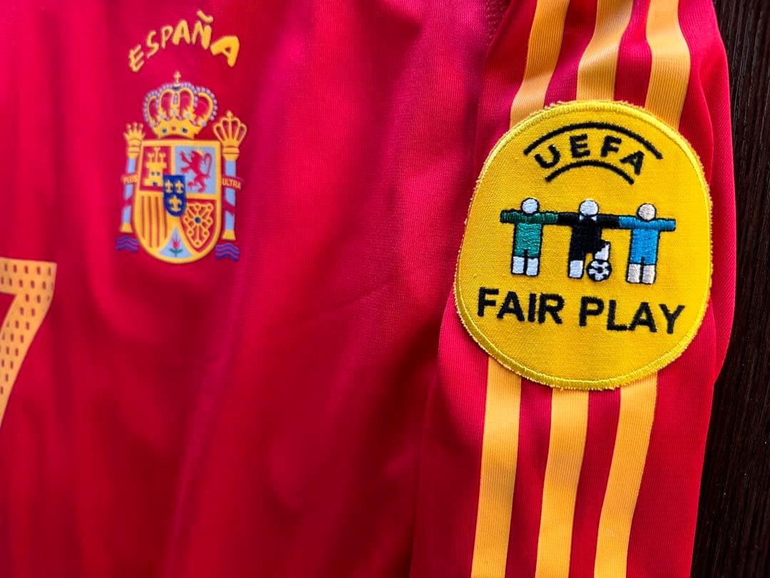 スペイン代表 #7 ラウル ユーロ2004パッチ付 オーセンティック 長袖