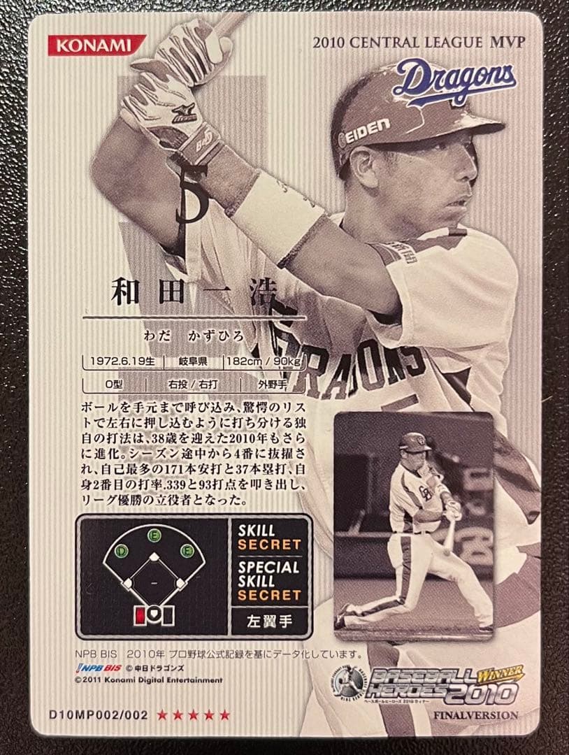 【ベースボールヒーローズ】和田一浩 2010年MVP