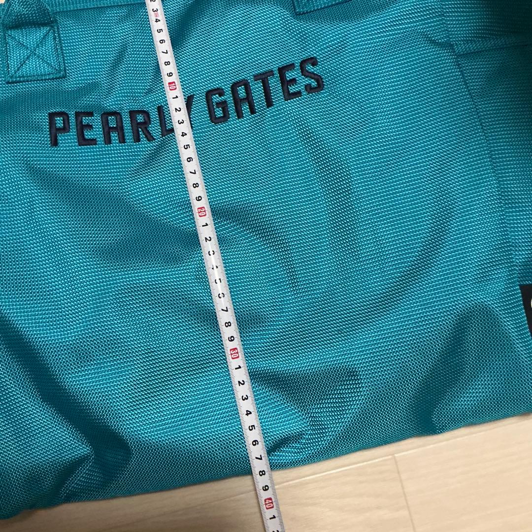 PEARLY GATES 大型トートバッグ 美品 ターコイズ