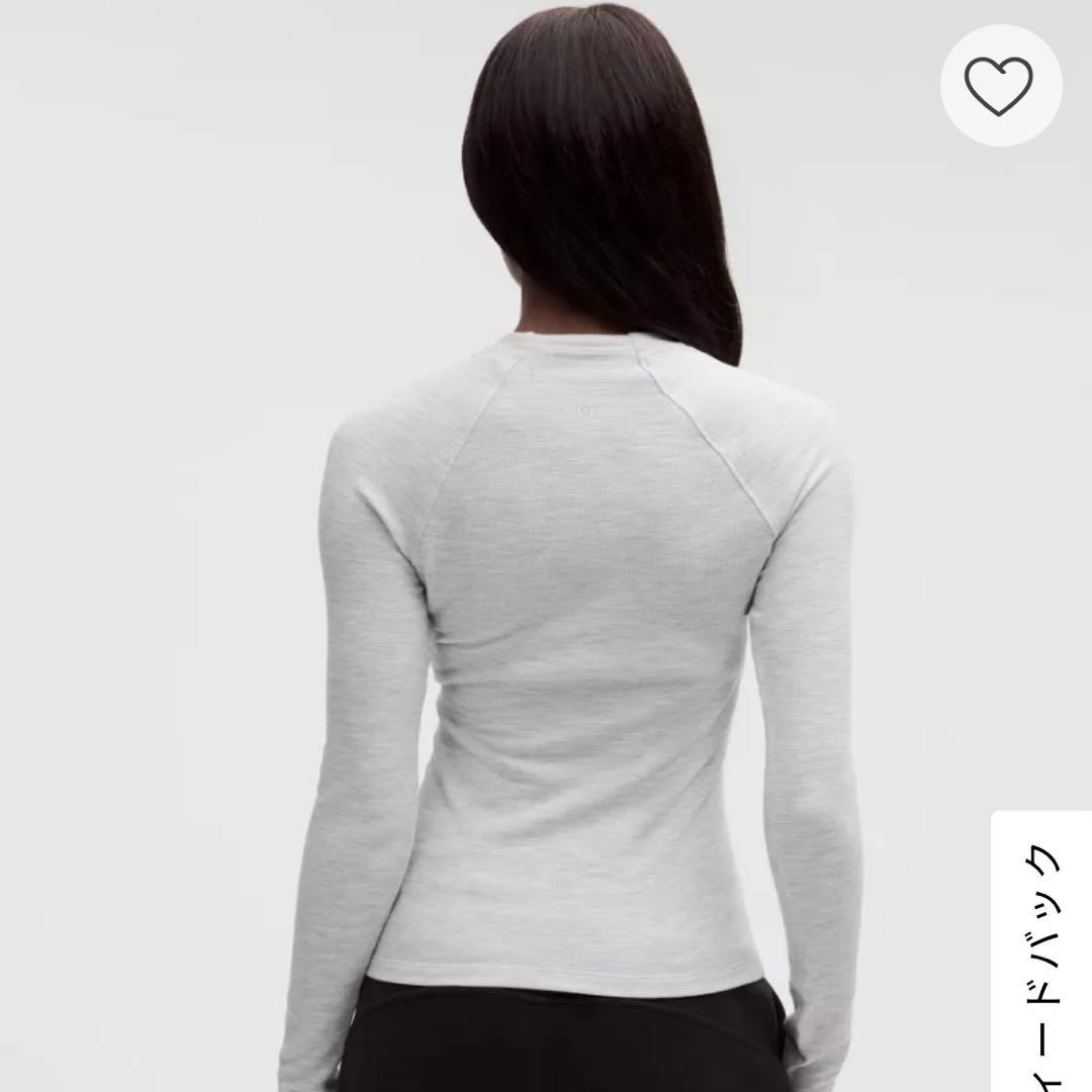 ルルレモン　ワッフルニット クルーネック ベースレイヤー　XXS