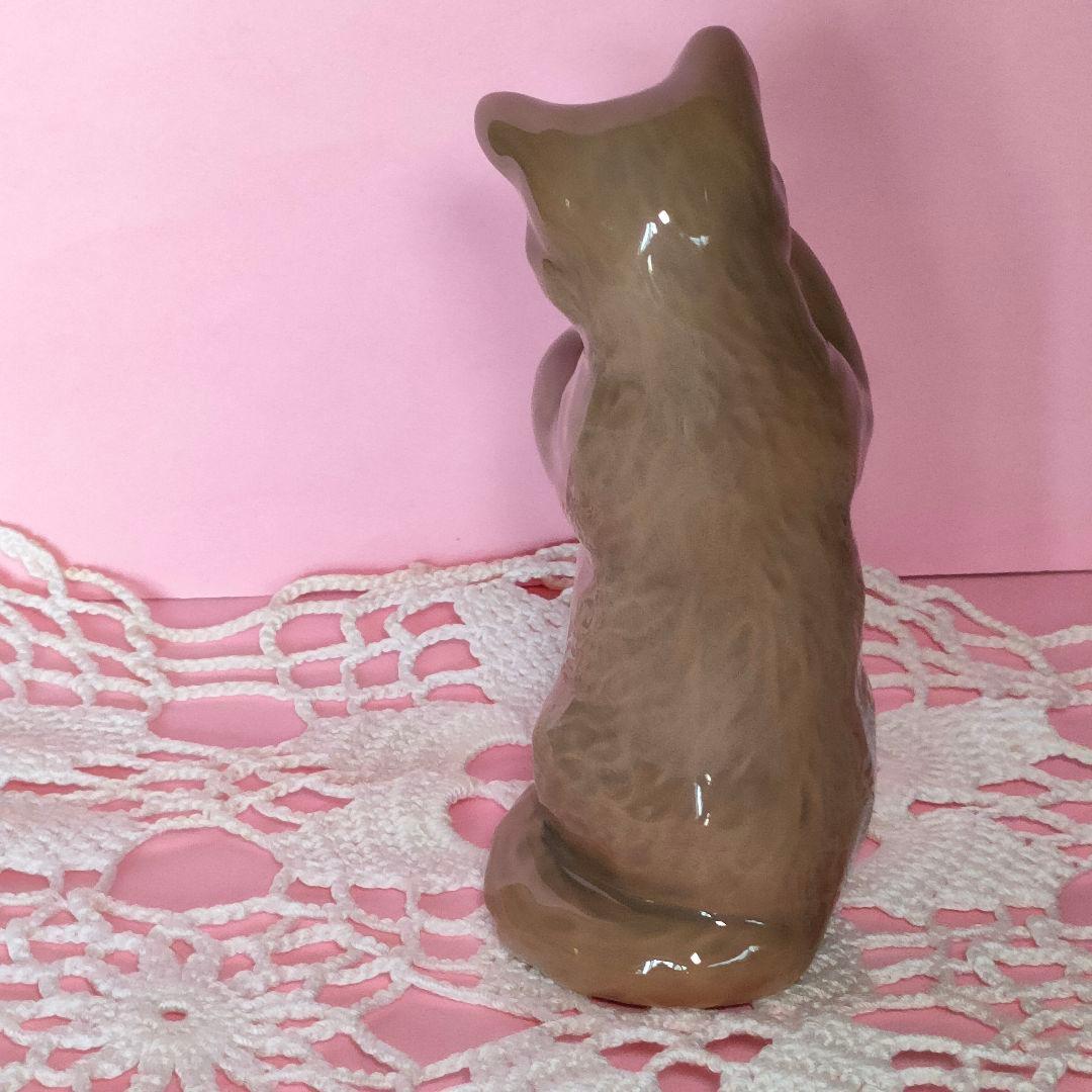 ロイヤルコペンハーゲン　ボール？毛糸玉？と猫　フィギュリン　白茶トラ