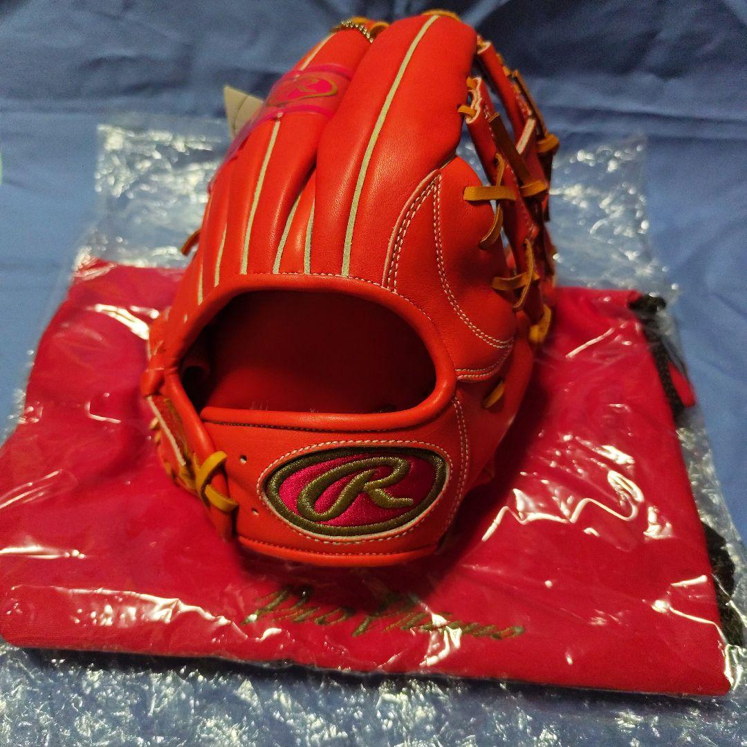 RawlingsProPrimo 軟式内野手用グローブ オレンジ×ライトブラウン