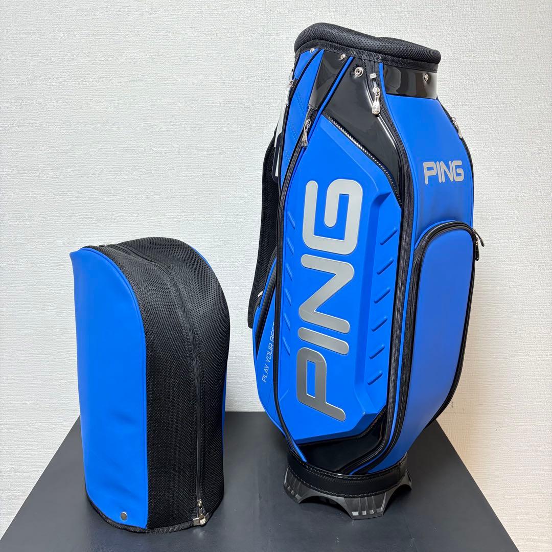 【極美品】PING オーセンティックカート ゴルフ キャディバッグ 9型 現行
