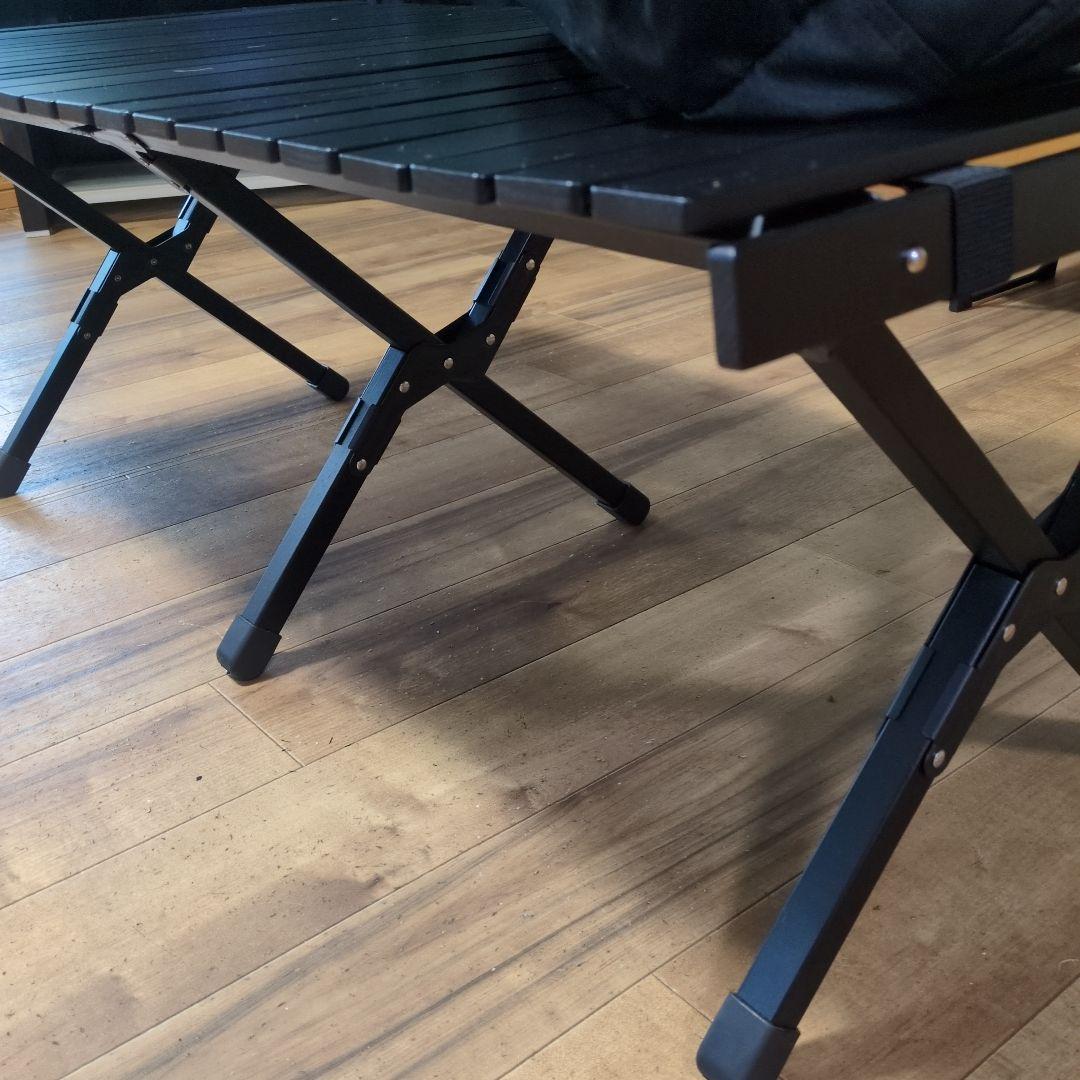 Hilander アウトドアテーブル 黒 120cm