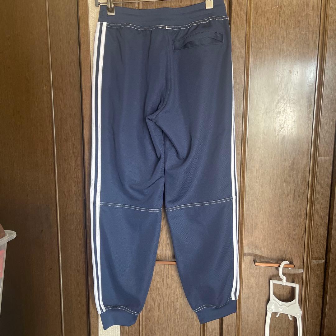 adidas トレフォイルロゴ　ネイビー ジャージパンツ Mサイズ