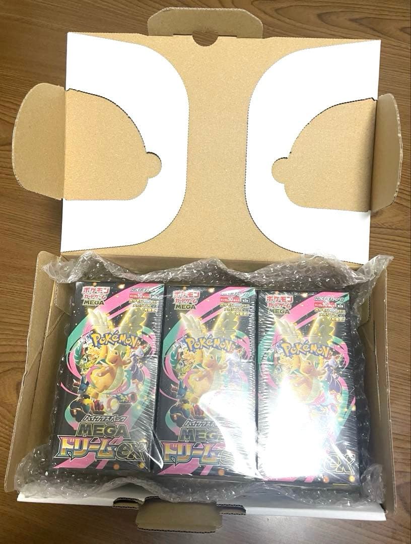 ポケモンカードゲーム MEGAドリームex 3BOX シュリンク付き まとめ売り