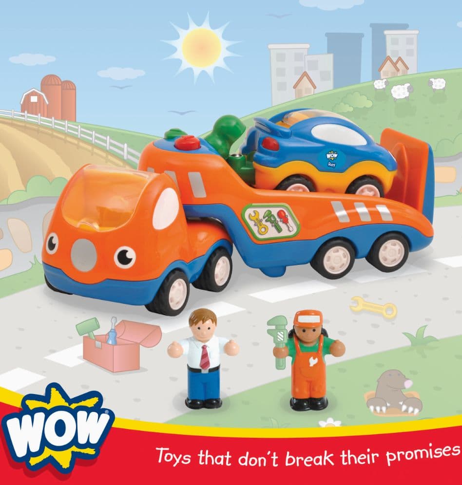 WOW Toys ワオトイズ　消防車　船　車セット　知育玩具　仕掛おもちゃ　海外